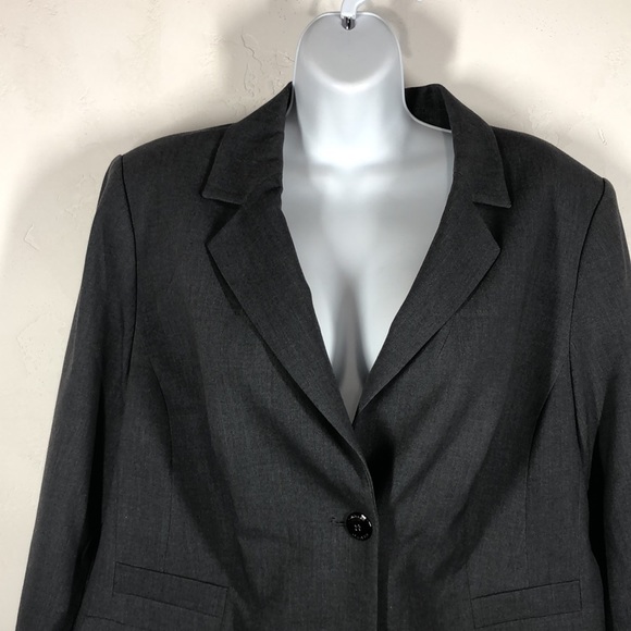 Calvin Klein gray blazer size 14W - Picture 2 of 12